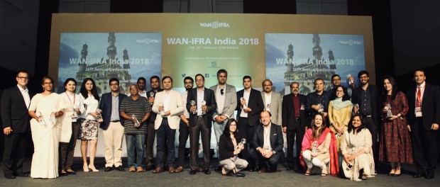Winners of the WAN-IFRA South Asian Digital Media Awards 2018